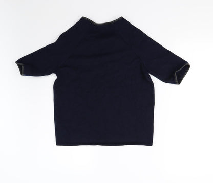 Womens UK Size 10 M&S Blue Pullover Jumper