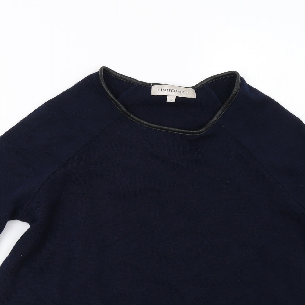 Womens UK Size 10 M&S Blue Pullover Jumper