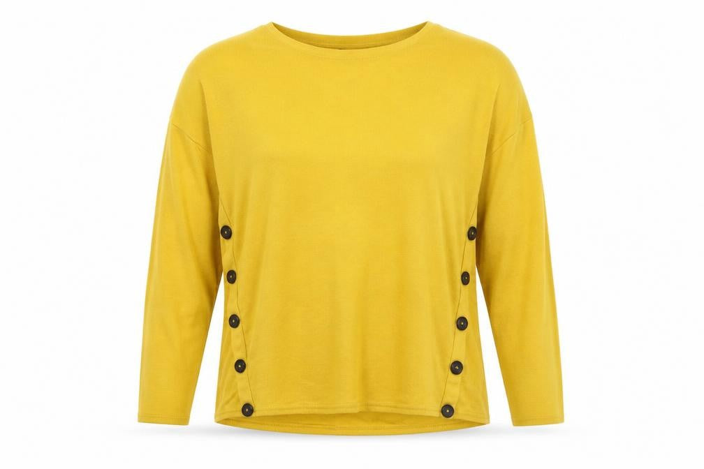 Womens UK Size 12 New Look Yellow Pullover Jumper