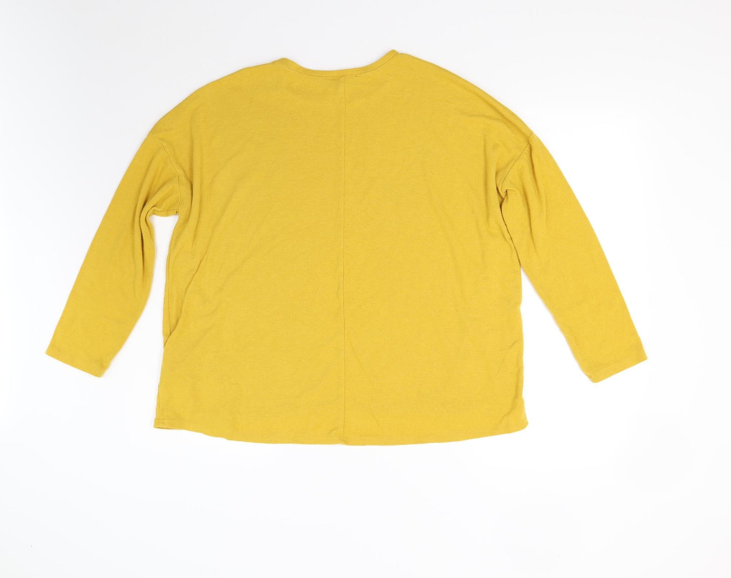 Womens UK Size 12 New Look Yellow Pullover Jumper