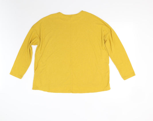 Womens UK Size 12 New Look Yellow Pullover Jumper