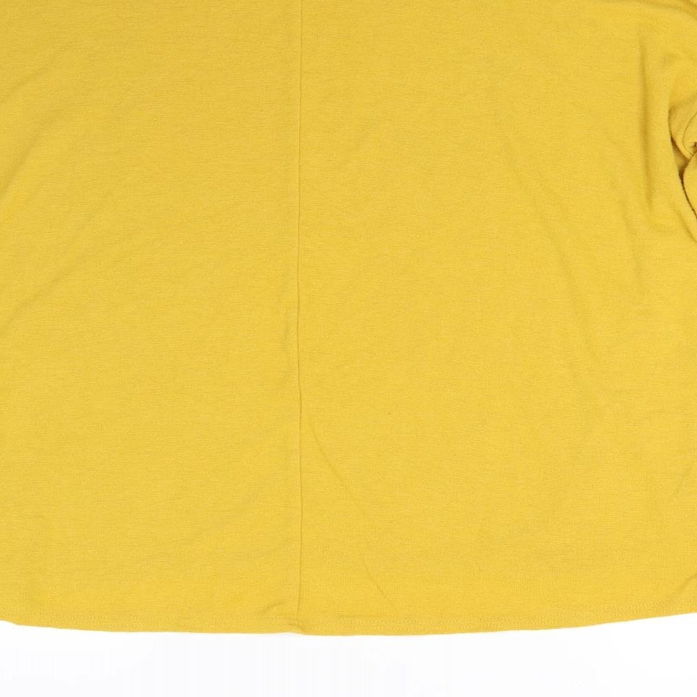 Womens UK Size 12 New Look Yellow Pullover Jumper