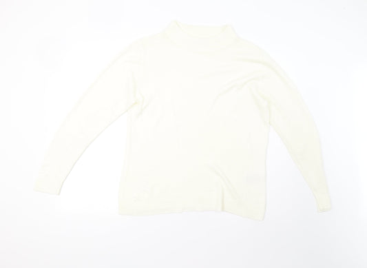 Damart Womens Ivory  Knit Pullover Jumper Size M