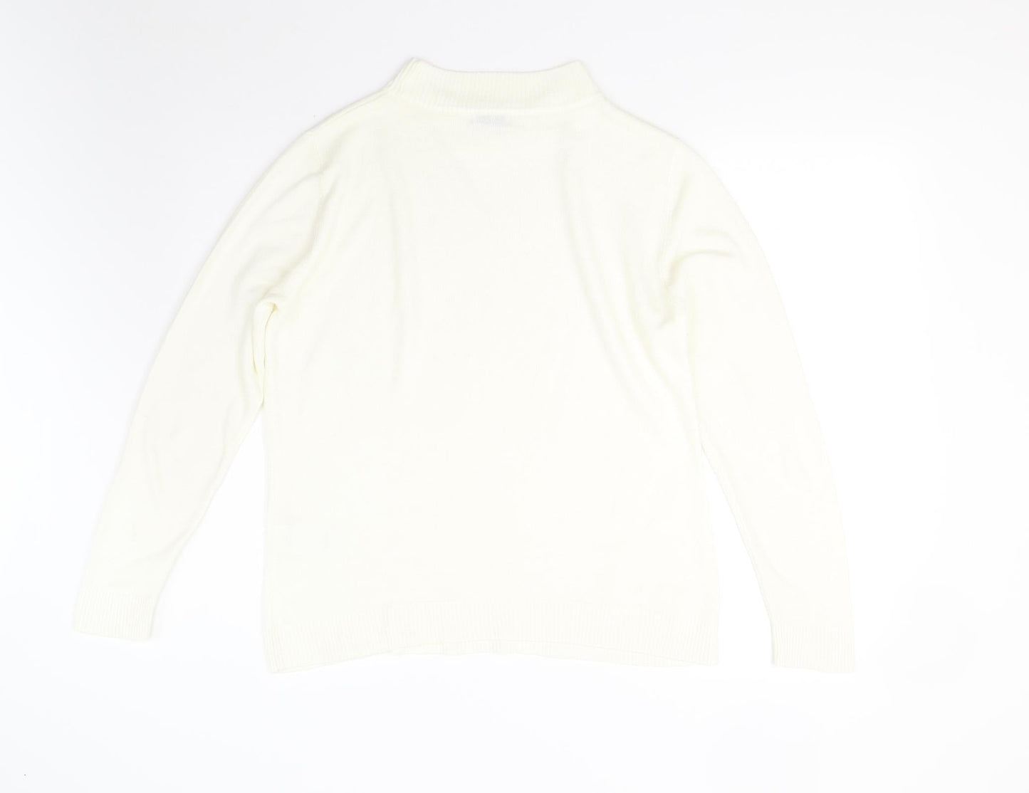 Womens UK Size M Damart Ivory Pullover Jumper