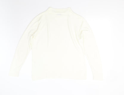 Womens UK Size M Damart Ivory Pullover Jumper