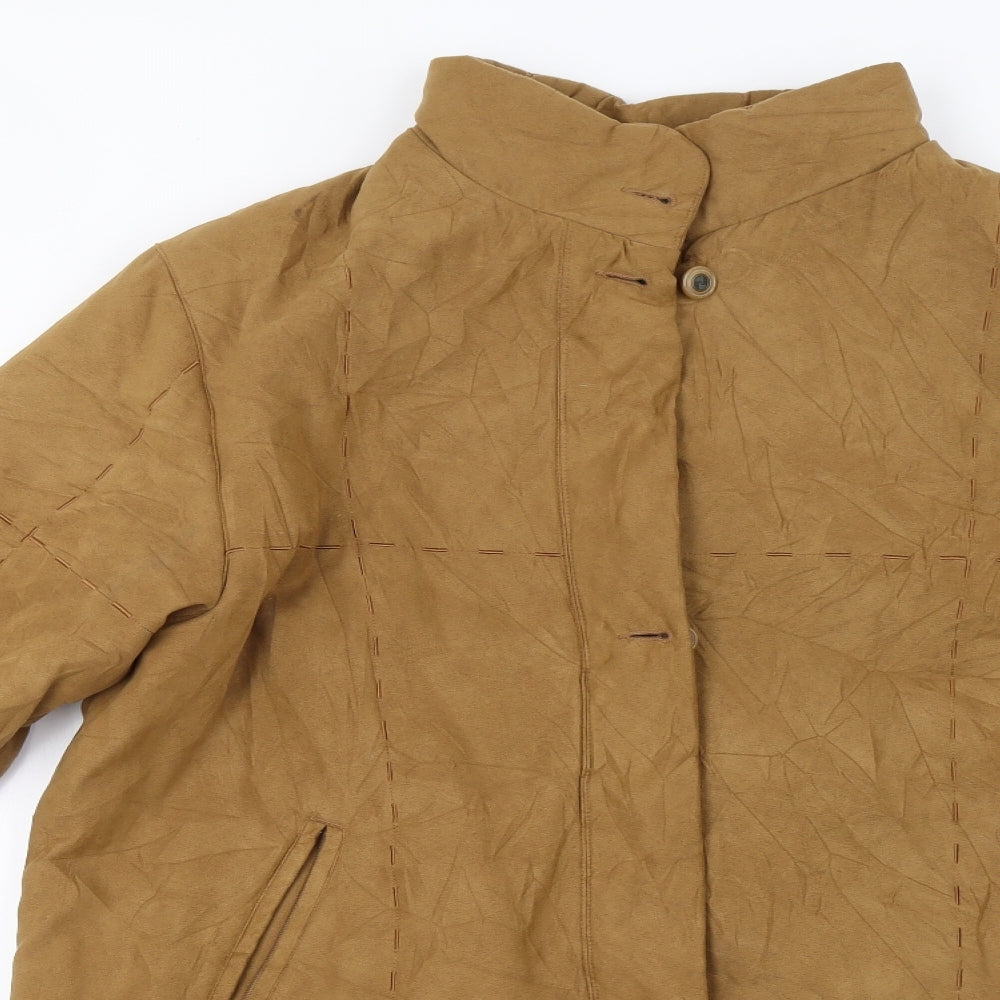 Klass Collection Womens Brown   Overcoat Coat Size M