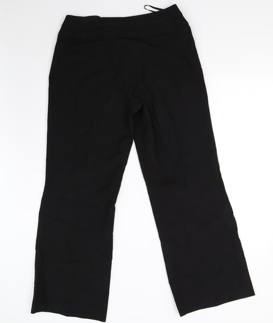 Womens UK Size 12 Debenhams Regular Fit  Black Trousers