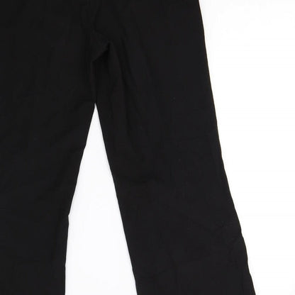 Womens UK Size 12 Debenhams Regular Fit  Black Trousers