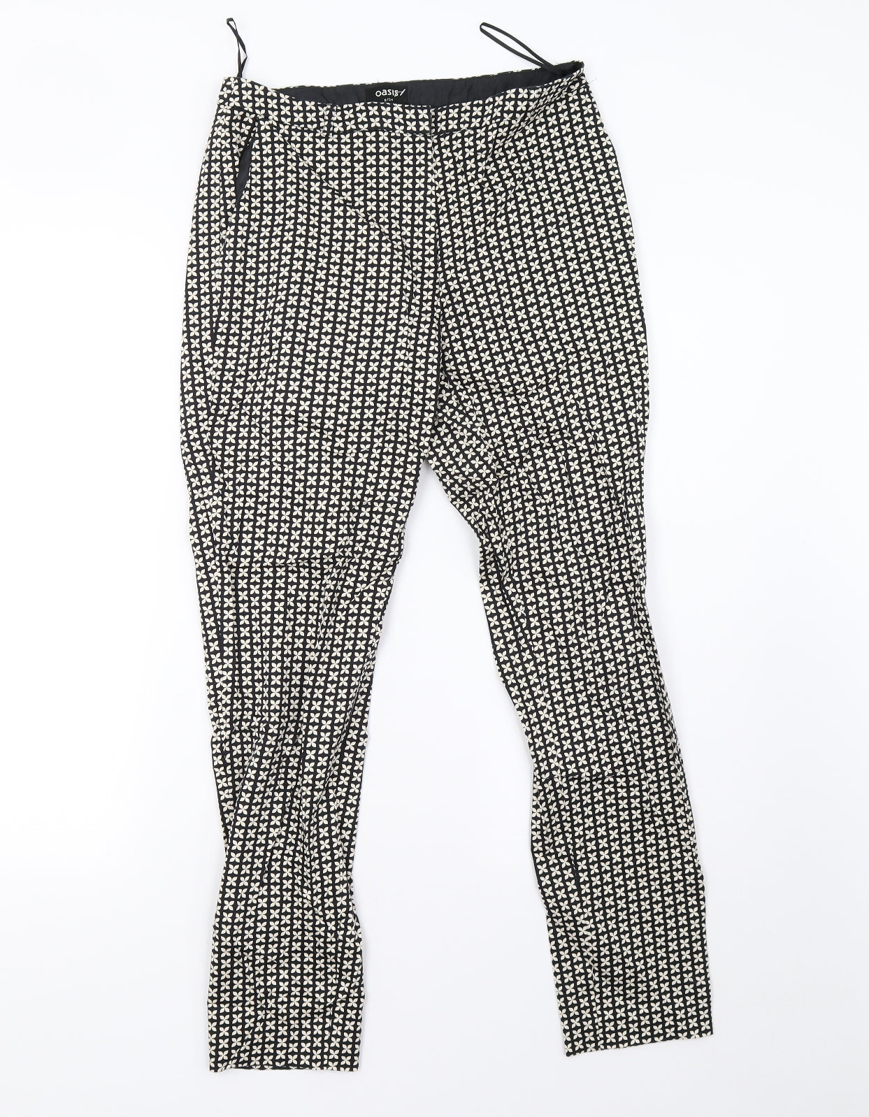 Womens UK Size 8 Oasis Regular Fit  Multicoloured Trousers