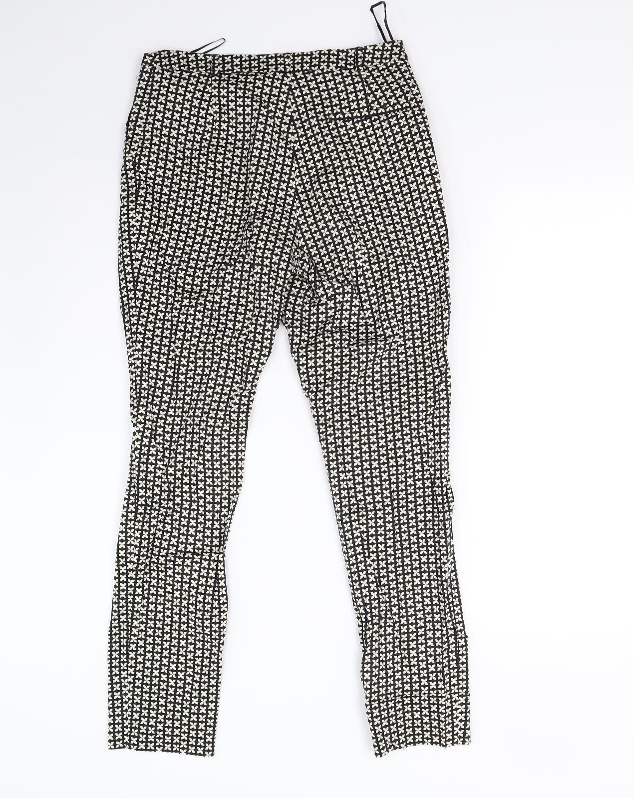 Womens UK Size 8 Oasis Regular Fit  Multicoloured Trousers