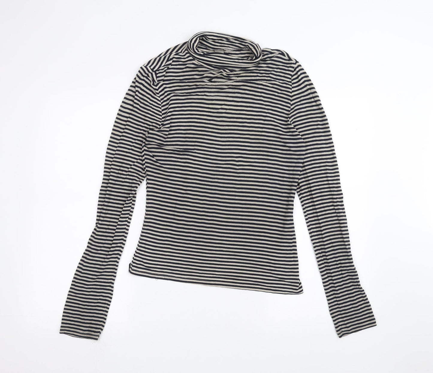 Womens UK Size S H&M Grey Basic T-Shirt