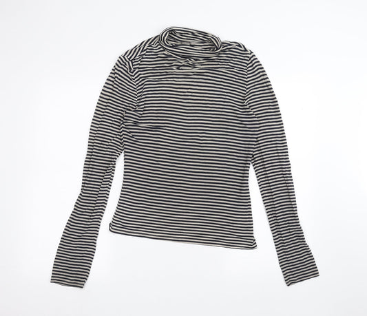 Womens UK Size S H&M Grey Basic T-Shirt