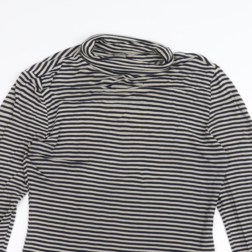 Womens UK Size S H&M Grey Basic T-Shirt