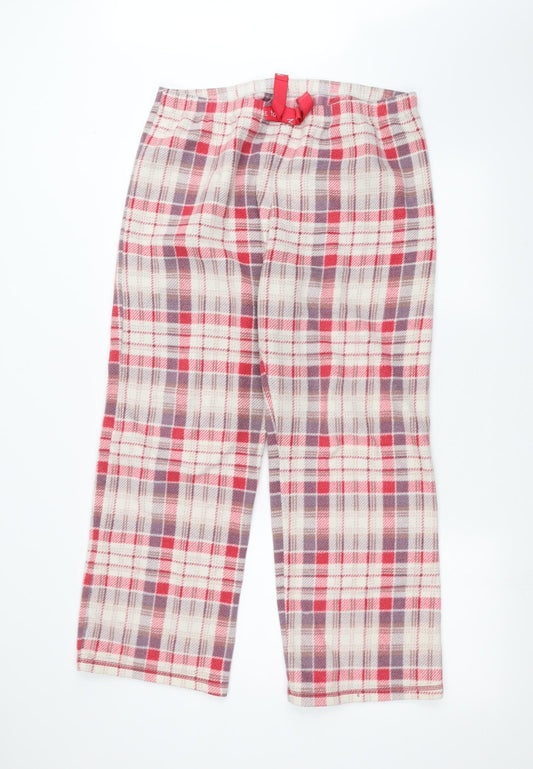 Womens UK Size 12 Marks and Spencer Regular Fit  White Trousers