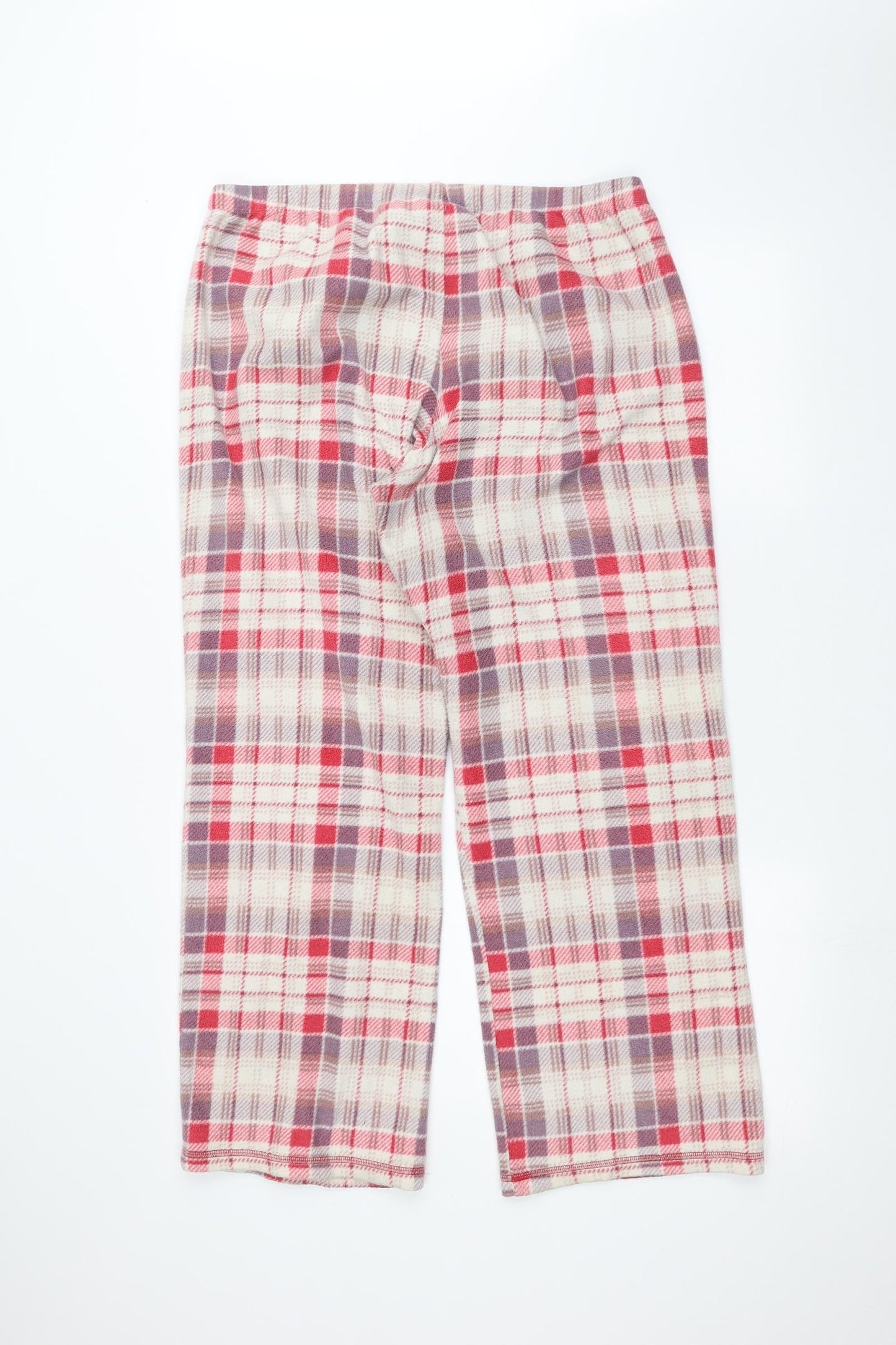 Womens UK Size 12 Marks and Spencer Regular Fit  White Trousers