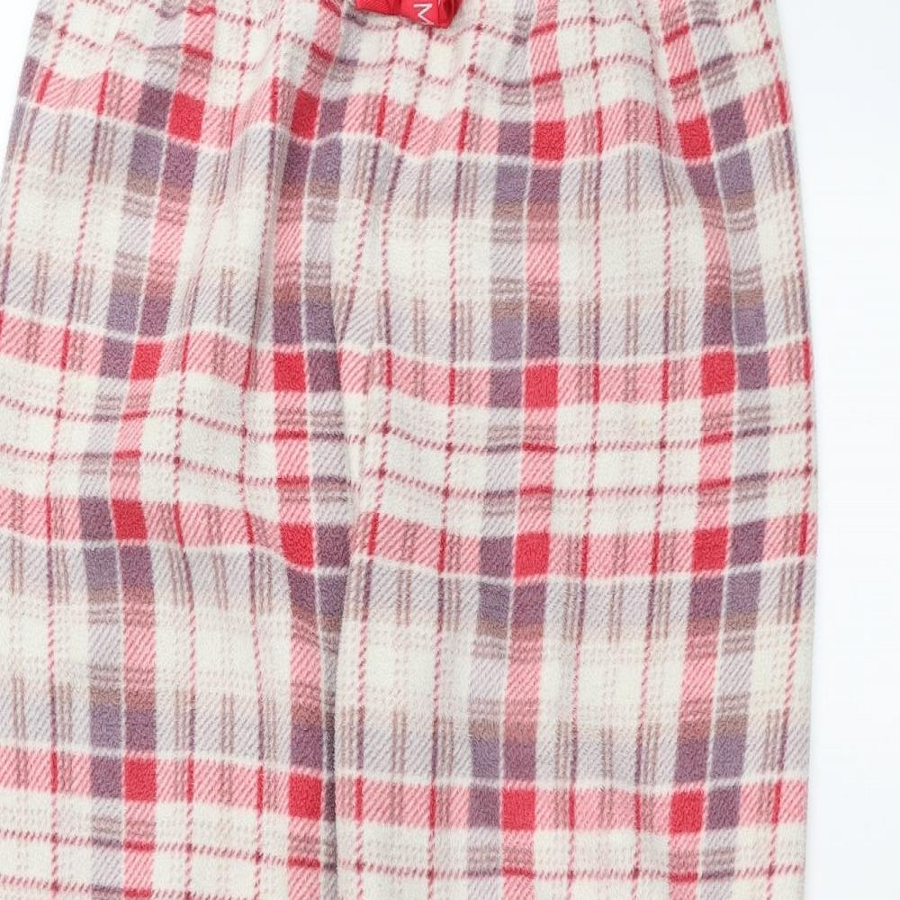 Womens UK Size 12 Marks and Spencer Regular Fit  White Trousers