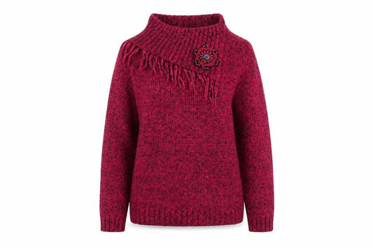 Womens UK Size M EWM Pink Pullover Jumper