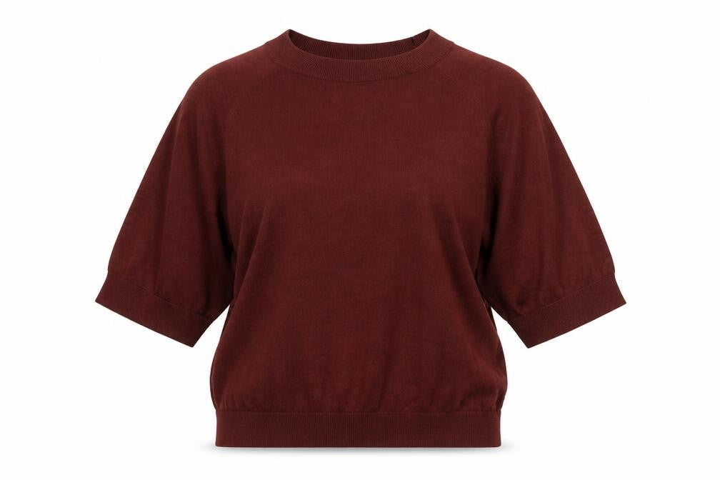 Womens UK Size S H&M Red Basic T-Shirt