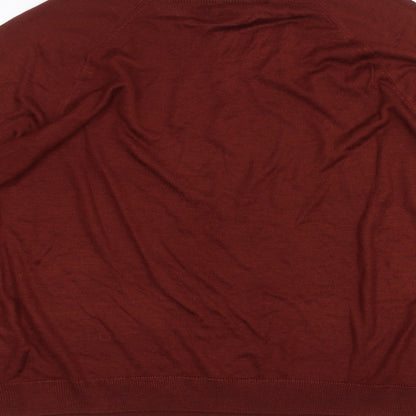 Womens UK Size S H&M Red Basic T-Shirt