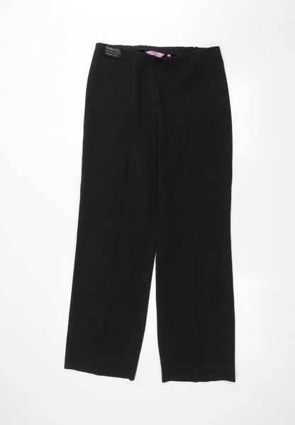 Womens UK Size 10 Epilogue Regular Fit  Black Trousers