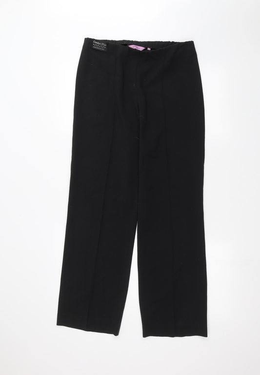 Womens UK Size 10 Epilogue Regular Fit  Black Trousers
