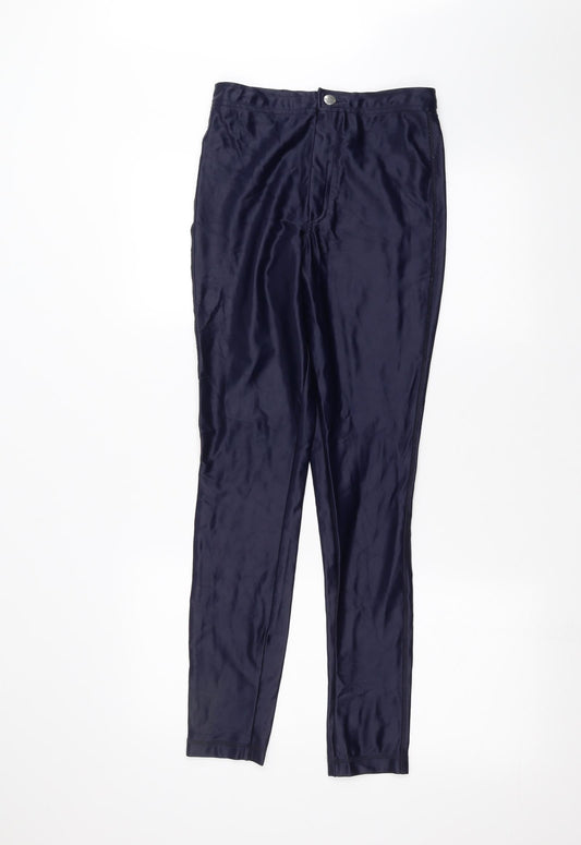 Womens UK Size 8 River Island Regular Fit  Blue Trousers