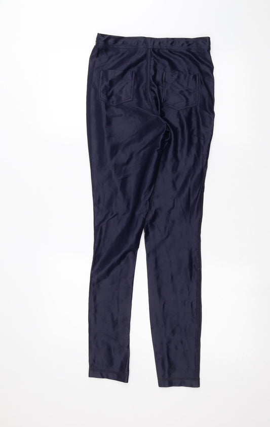Womens UK Size 8 River Island Regular Fit  Blue Trousers
