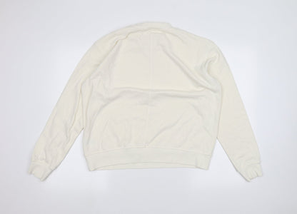 Womens UK Size M H&M White Pullover Jumper