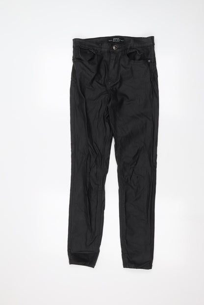 Womens UK Size 10 Astradivarius Regular Fit  Black Trousers
