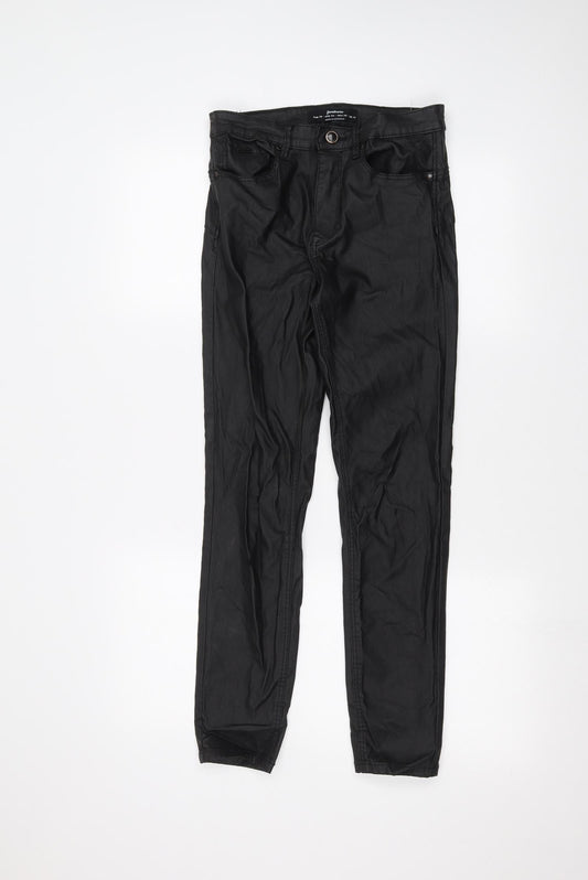 Womens UK Size 10 Astradivarius Regular Fit  Black Trousers