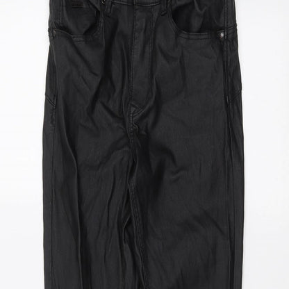 Womens UK Size 10 Astradivarius Regular Fit  Black Trousers