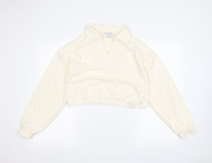 Primark Womens White   Pullover Jumper Size M
