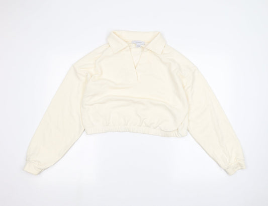 Primark Womens White   Pullover Jumper Size M