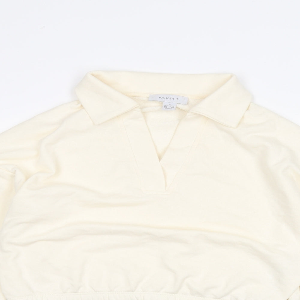 Primark Womens White   Pullover Jumper Size M