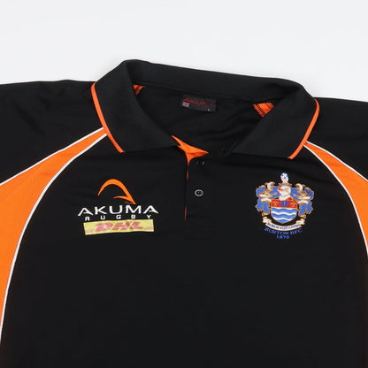 Akuma Mens Black    Polo Size L