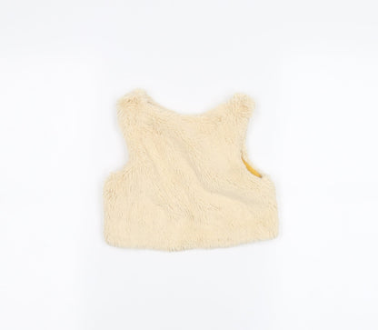 st bernard Girls White   Jacket Coatigan Size 3-4 Years
