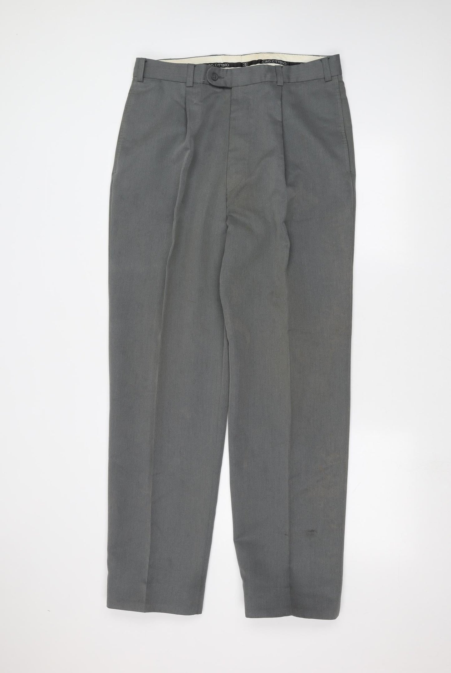 Preworn Mens Grey   Dress Pants Trousers Size 36 in L30 in