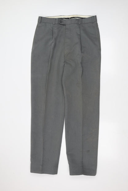 Preworn Mens Grey   Dress Pants Trousers Size 36 in L30 in
