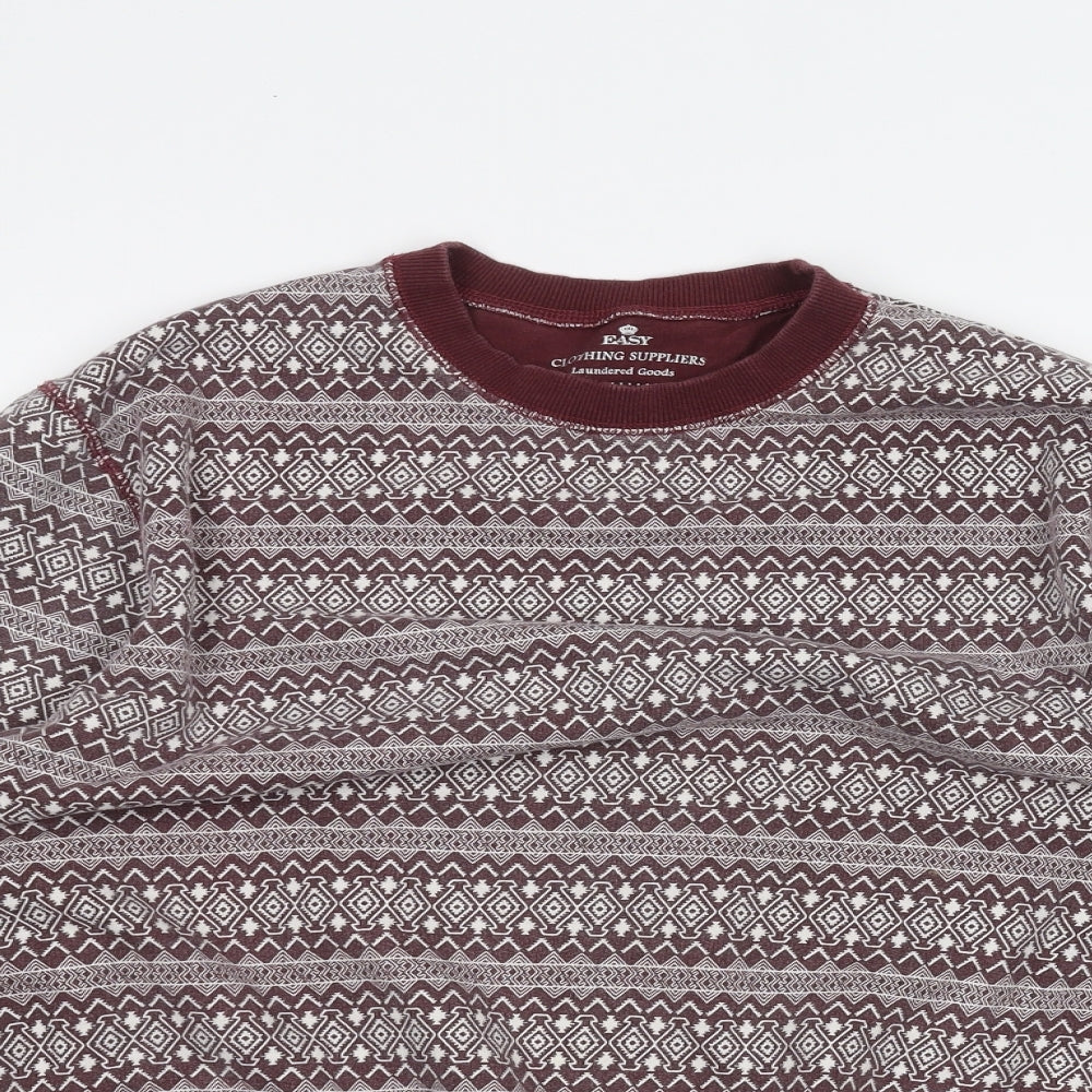 Easy Mens Red   Pullover Jumper Size M