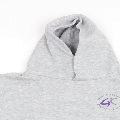 Russel Girls Grey   Pullover Hoodie Size 9-10 Years  - darby & leicester gymnastics club