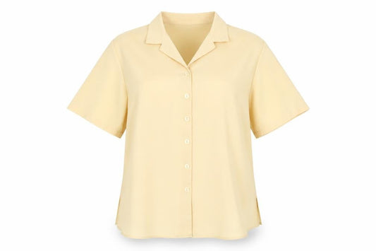 Womens UK Size 12 bonmarche Yellow Basic Button-Up