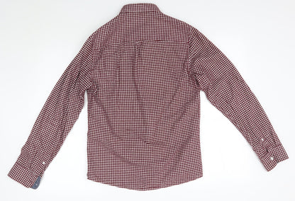 Primark Mens Red Plaid   Button-Up Size S
