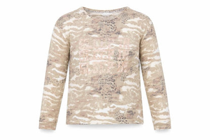 River Island Girls Green Camouflage   Pyjama Top Size 11-12 Years