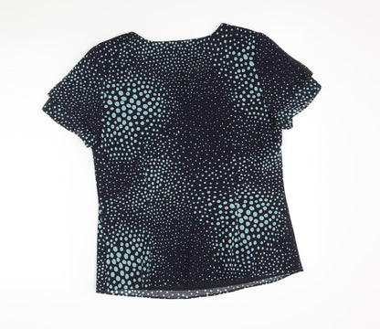 Womens UK Size 12 Debenhams Black Basic Blouse