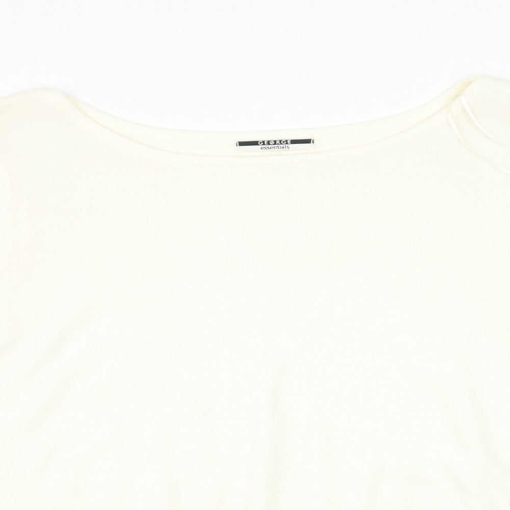 George Womens Ivory   Pullover Jumper Size 14
