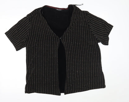 Womens UK Size 20 Berkertex Black Wrap Jumper