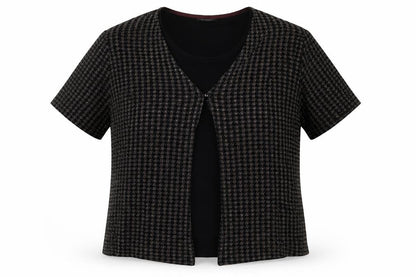 Womens UK Size 20 Berkertex Black Wrap Jumper