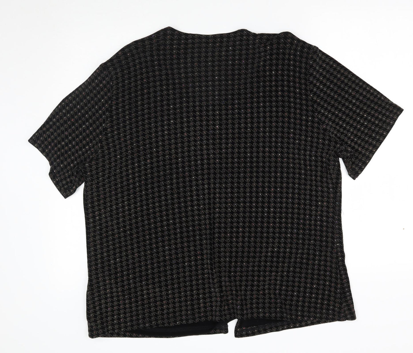 Womens UK Size 20 Berkertex Black Wrap Jumper