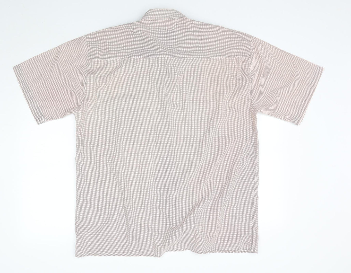 Mens UK Size XL charles m Red  Button-Up Short Sleeve Casual Shirt