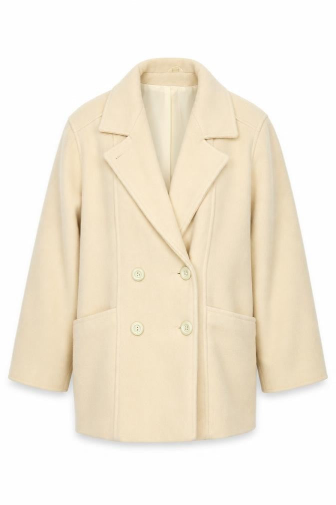 Preworn Womens Ivory   Overcoat Coat Size 18